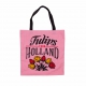 Tas katoen Holland Tulpen Roze