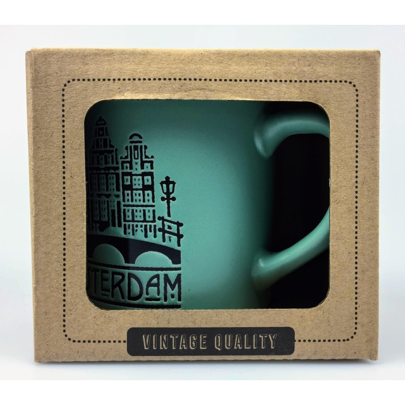 Mok Amsterdam Groen Old Style Mok Amsterdam Groen Old Style