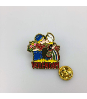 Pin kussend paar Holland zilver Pin kussend paar Holland zilver