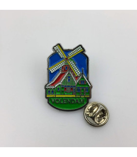 Pin Molen Huisjes Volendam zilver Pin Molen Huisjes Volendam zilver