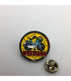 Pin fiets Amsterdam zilver Pin fiets Amsterdam zilver