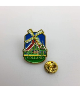 Pin molen huisjes Holland goud Pin molen huisjes Holland goud