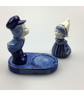 Kussend Paartje Peper en Zout Delftsblauw 12 cm Kussend Paartje Peper en Zout Delftsblauw 12 cm