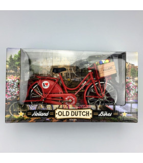 Miniatuurfiets rood 23 x 13 cm