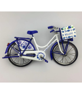 Miniatuurfiets delftsblauw 23 x 13 cm Miniatuurfiets delftsblauw 23 x 13 cm