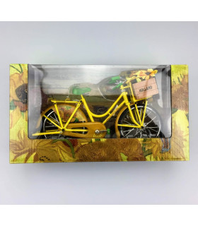 Miniatuurfiets Zonnebloemen van Gogh 23 x 13 cm Miniatuurfiets Zonnebloemen van Gogh 23 x 13 cm