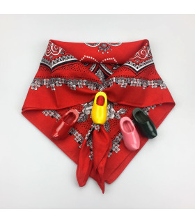 Dasklompje van 7 cm Rood Dasklompje van 7 cm Rood