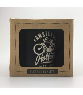 Mok Amsterdam Holland Fiets zwart Mok Amsterdam Holland Fiets zwart