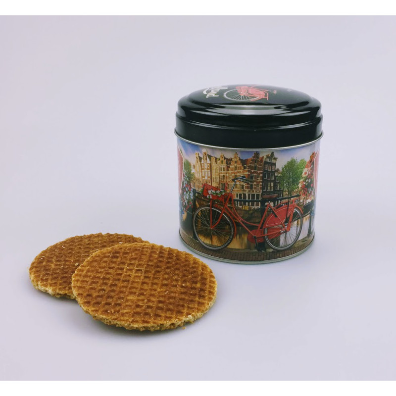 Stroopwafels in blik Bicycles Holland Stroopwafels in blik Bicycles Holland