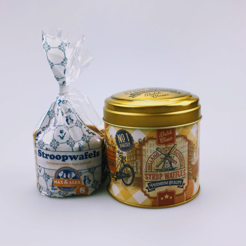 Stroopwafels in blik Bakkersfiets Stroopwafels in blik Bakkersfiets