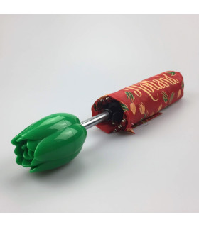 Paraplu Rood met tulpen Paraplu Rood met tulpen