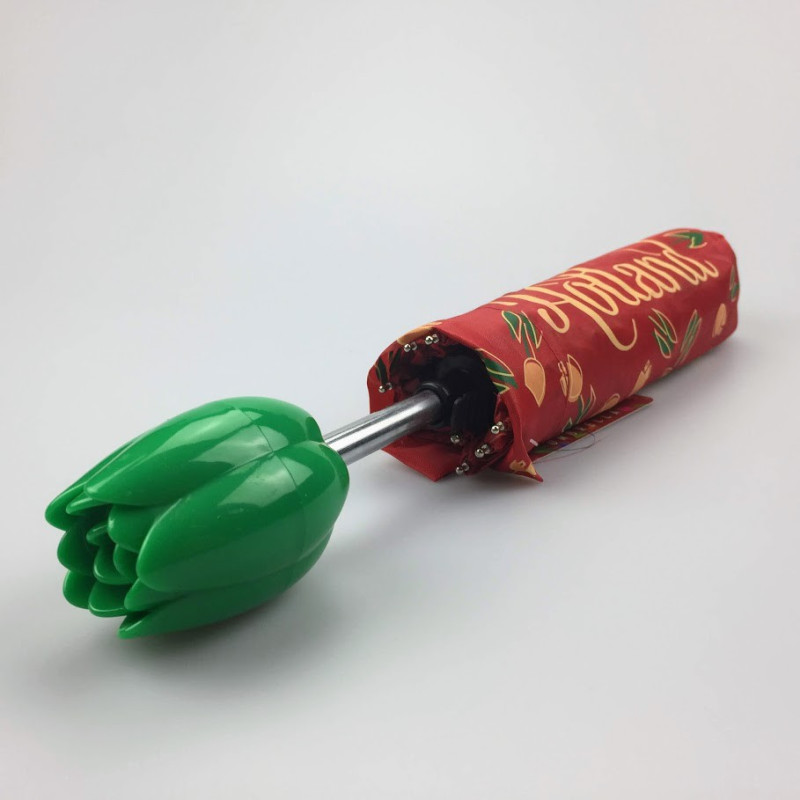 Paraplu Rood met tulpen Paraplu Rood met tulpen