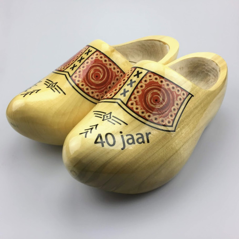 Klompen met naam geel [transparantgele uitvoering]