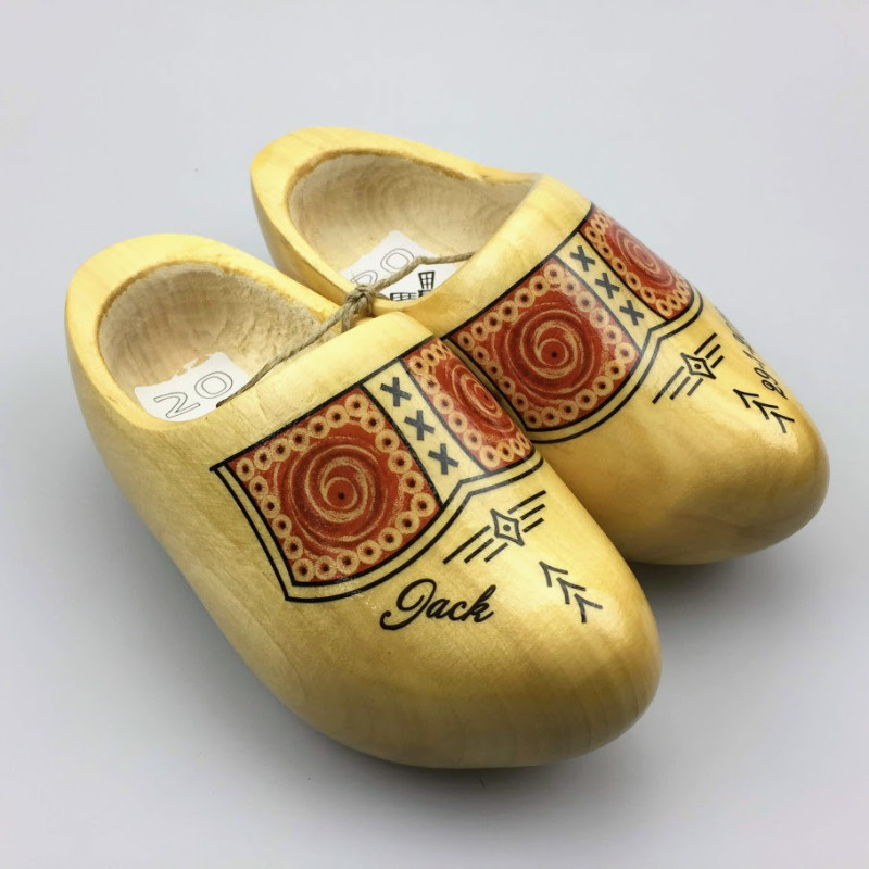 Klompen met naam geel [transparantgele uitvoering]