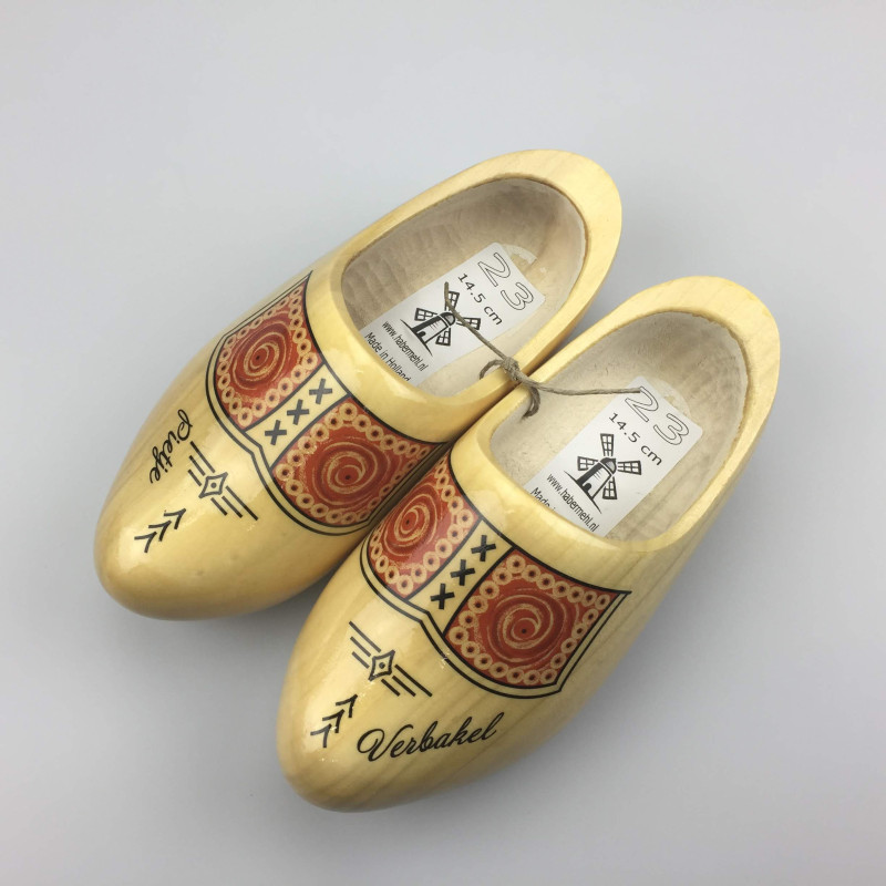 Klompen met naam geel [transparantgele uitvoering]