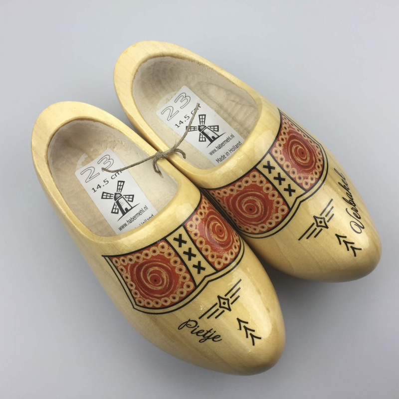 Klompen met naam geel [transparantgele uitvoering]