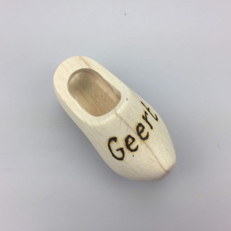 Dasklompje met naam gebrand