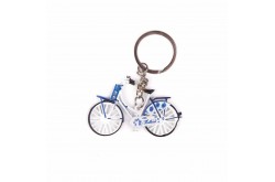 Sleutelhanger fiets delftsblauw
