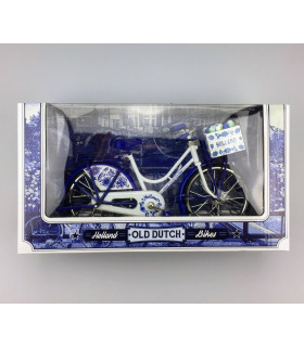 Miniatuurfiets delftsblauw 23 x 13 cm