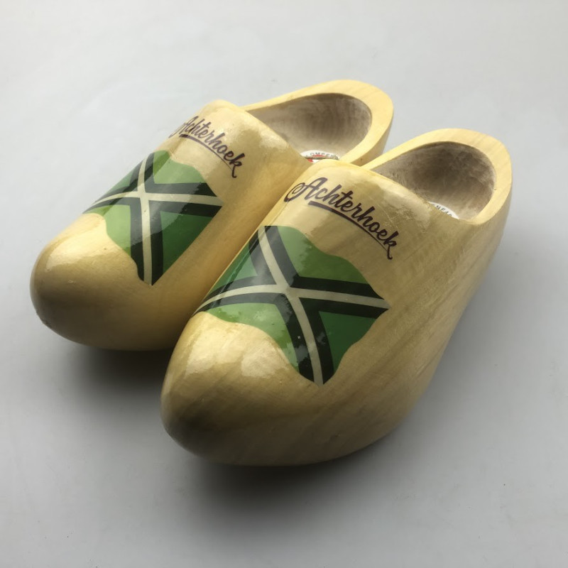 Draagklompen met vlag en tekst Achterhoek