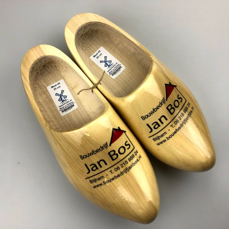 Klompen met logo Klompen met logo