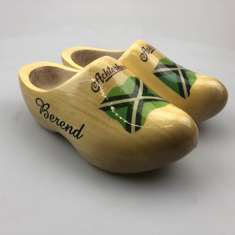 Klompen met naam geel [boerengele uitvoering]