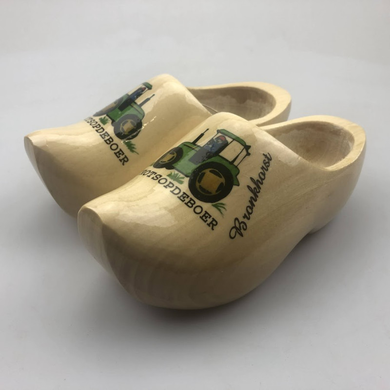 Geboorteklompjes TROTSOPDEBOER met naam schoenmaat 24 Geboorteklompjes TROTSOPDEBOER met naam schoenmaat 24