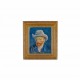 magneet met zelfportret v Vincent van Gogh