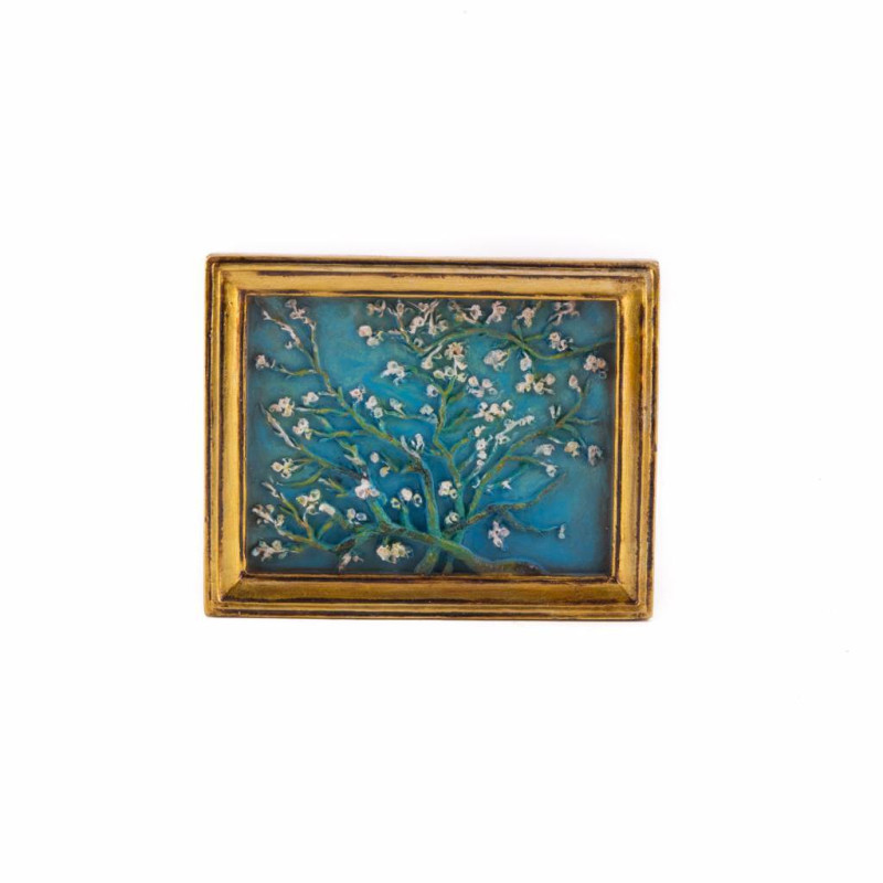 magneet met 3D Amandelbloesem v Vincent van Gogh magneet met 3D Amandelbloesem v Vincent van Gogh