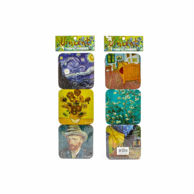 6 stuks onderzetters van Gogh 6 stuks onderzetters van Gogh