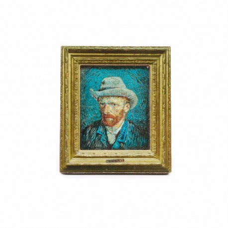 magneet met zelfportret  v Vincent van Gogh