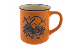 Campmug - Kinderdijk - molen - oranje
