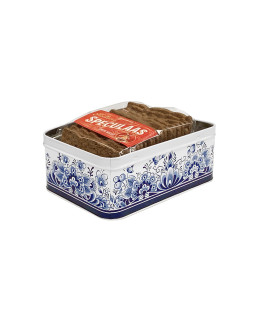 Speculaas in blik Holland Delfts Blauw Speculaas in blik Holland Delfts Blauw