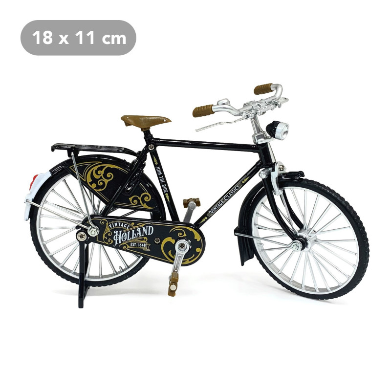 Miniatuurfiets heren classic zwart 18 x 11 cm Miniatuurfiets heren classic zwart 18 x 11 cm