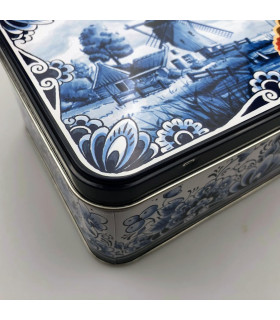 Speculaas in blik Holland Delfts Blauw Speculaas in blik Holland Delfts Blauw