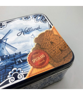 Speculaas in blik Holland Delfts Blauw Speculaas in blik Holland Delfts Blauw