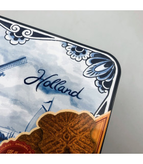 Speculaas in blik Holland Delfts Blauw Speculaas in blik Holland Delfts Blauw