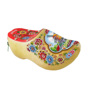 Spaarpotklompje gelakt met tulpen en molen