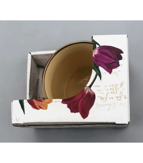 Beker pretty tulips roze/goud incl luxe kadoverpakking Beker pretty tulips roze/goud incl luxe kadoverpakking