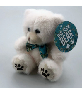 Pluche Beer Almond Blossom Wit