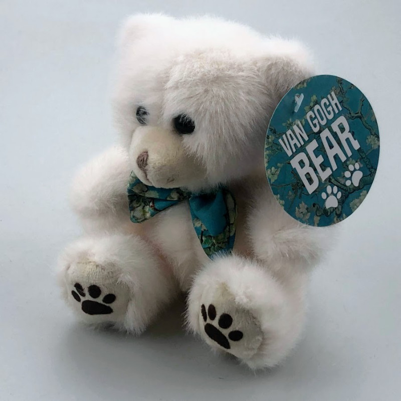 Pluche Beer Almond Blossom Wit