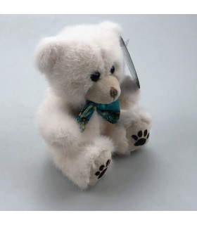 Pluche Beer Almond Blossom Wit