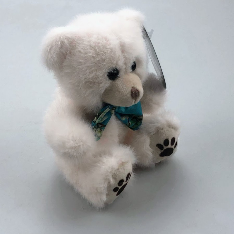 Pluche Beer Almond Blossom Wit