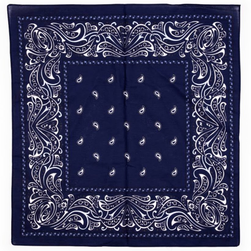 Boerenzakdoek blauw decor Paisley 60 x 60 cm origineel formaat Boerenzakdoek blauw decor Paisley 60 x 60 cm origineel formaat