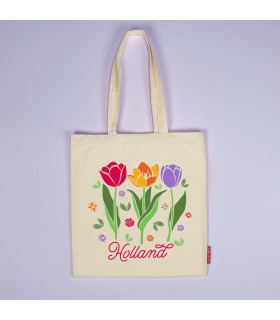 Tas katoen drie maal tulp Hollan