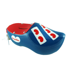 Fries Klomp Spaarpot - Blauw met Fries Wapen (14 cm)