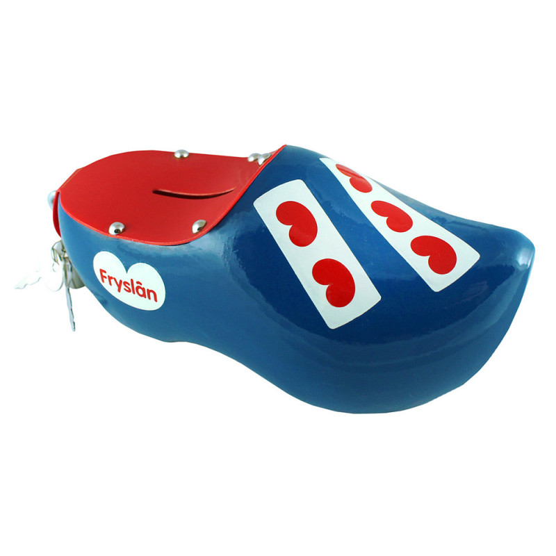 Fries Klomp Spaarpot - Blauw met Fries Wapen (14 cm) Fries Klomp Spaarpot - Blauw met Fries Wapen (14 cm)