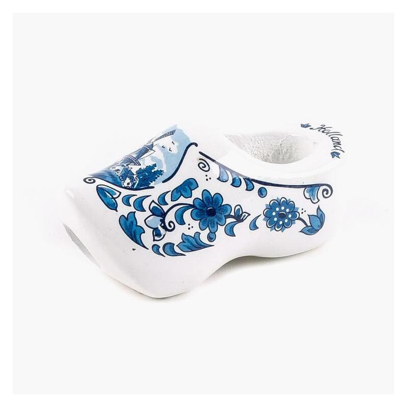 Dasklompje van 7 cm Deftsblauw + molendecor/bloemetjes Dasklompje van 7 cm Deftsblauw + molendecor/bloemetjes