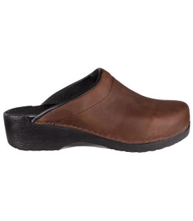 Danclog nubuck lederen flex klomp met open hak Danclog nubuck lederen flex klomp met open hak