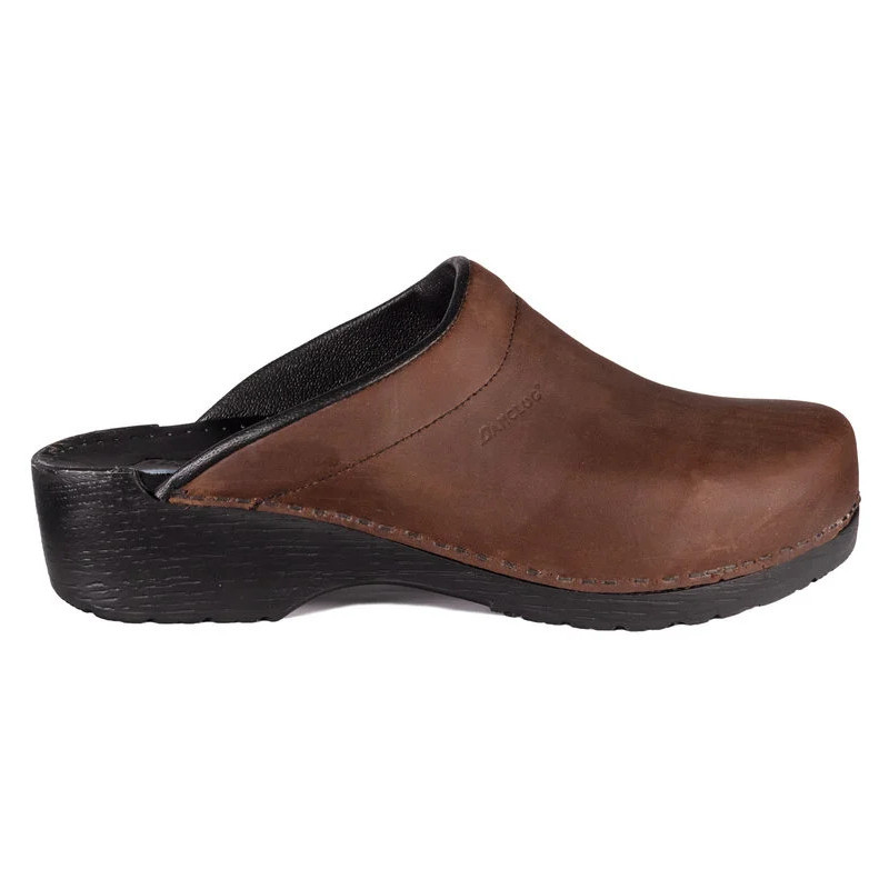 Danclog nubuck lederen flex klomp met open hak Danclog nubuck lederen flex klomp met open hak